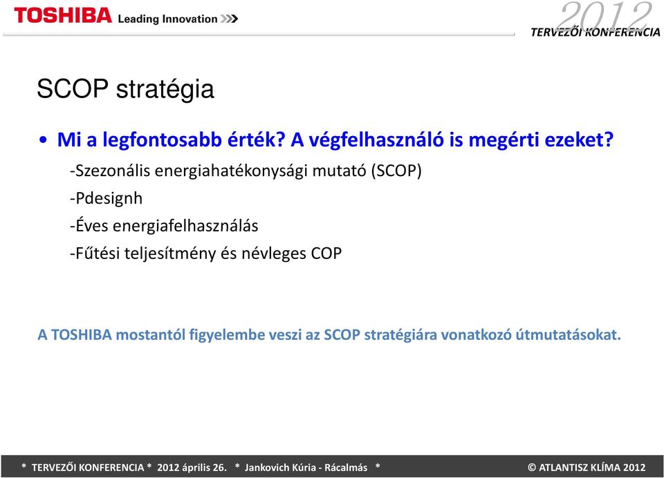 Szezonális energiahatékonysági mutató(scop) Pdesignh Éves