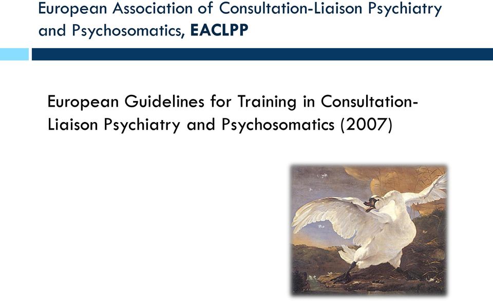 European Guidelines for Training in
