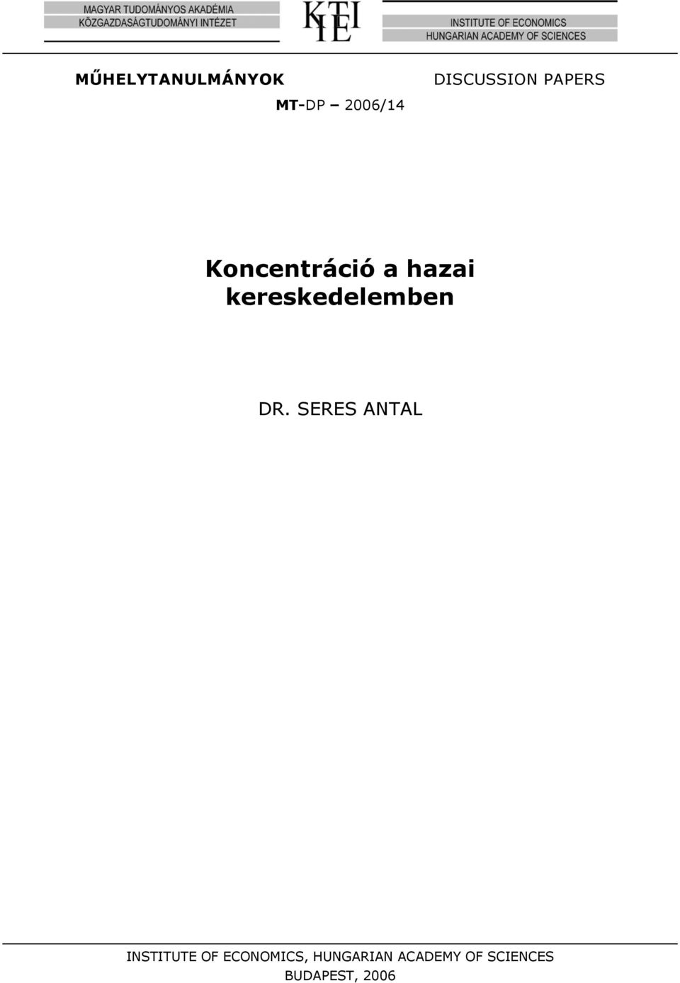 kereskedelemben DR.