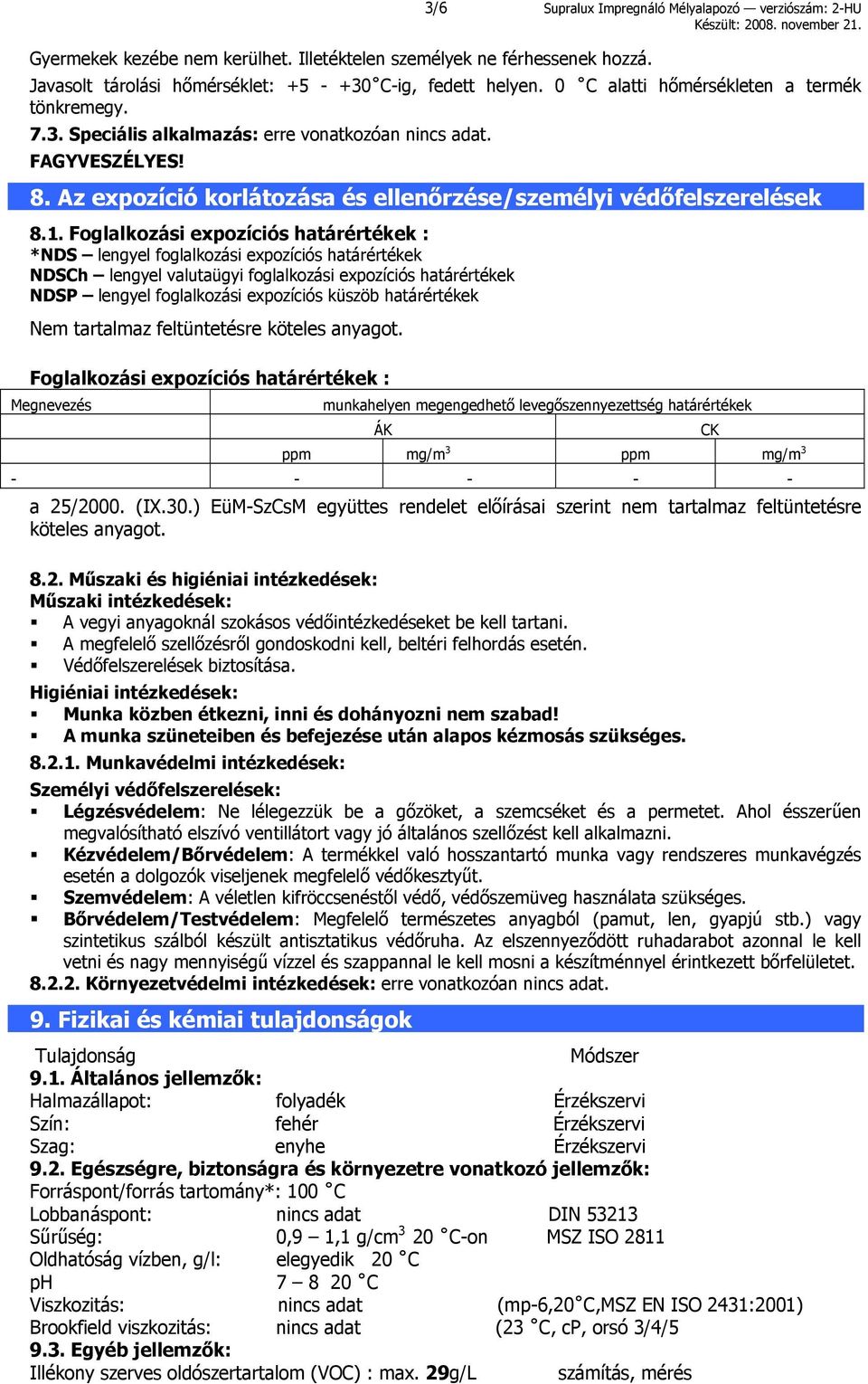 Foglalkozási expozíciós határértékek : *NDS lengyel foglalkozási expozíciós határértékek NDSCh lengyel valutaügyi foglalkozási expozíciós határértékek NDSP lengyel foglalkozási expozíciós küszöb