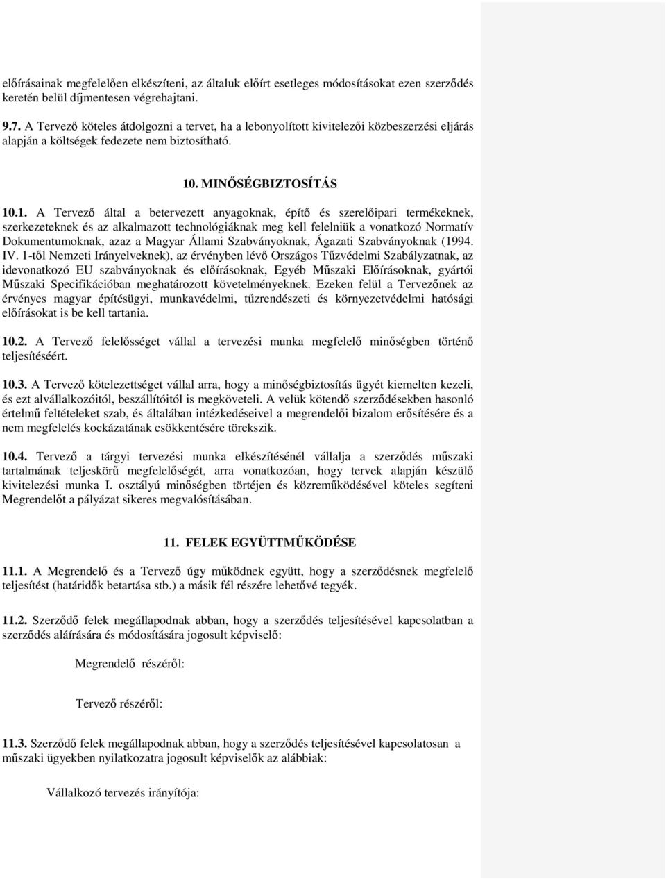 . MINŐSÉGBIZTOSÍTÁS 10