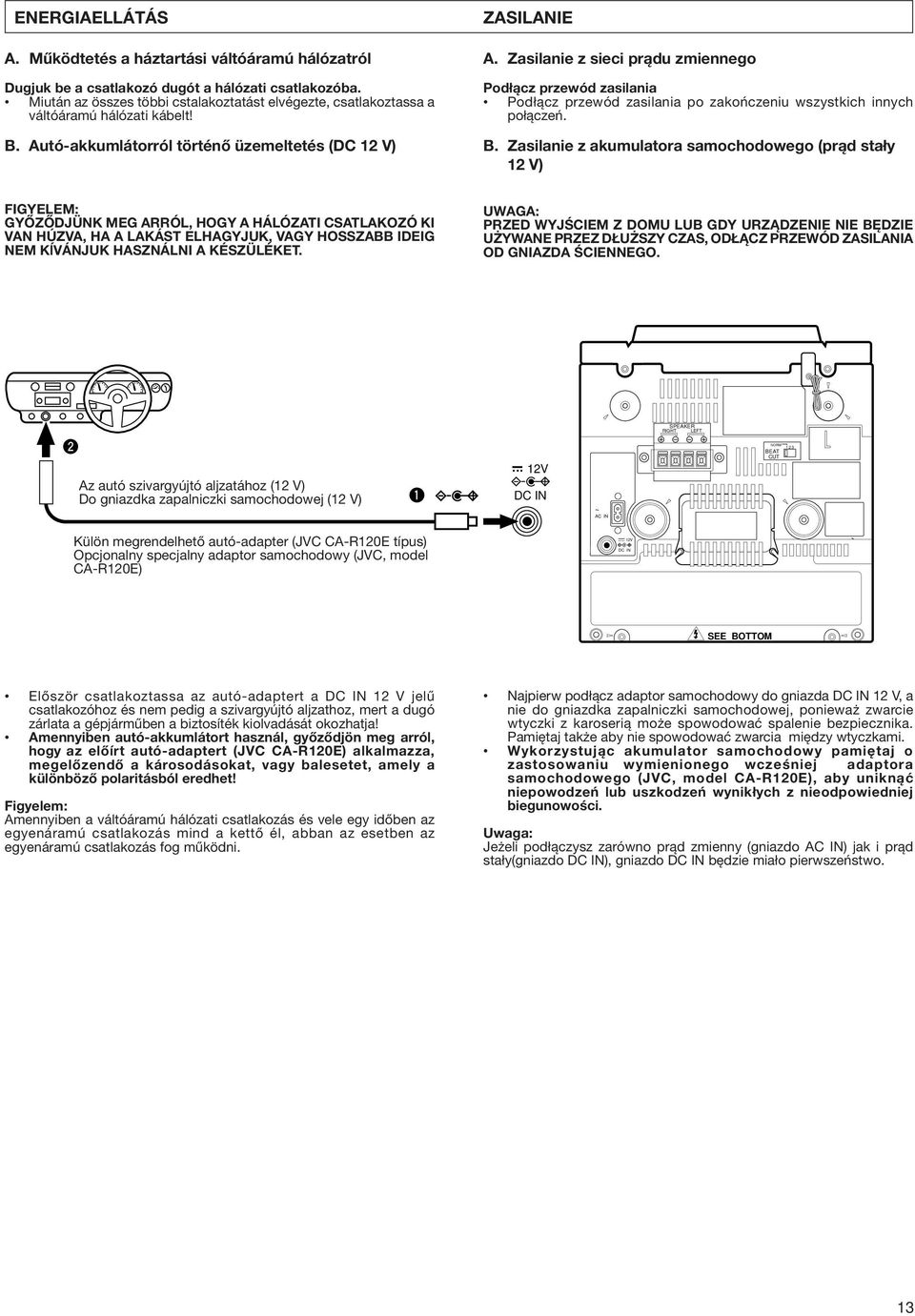 PRESET TUNING /AUTO PRESET PLAY MODE CD TAPE TUNER BAND ENTER/ MEMORY ONE  TOUCH REC MULTI CONTROL VOLUME PRESET EQ POWER ON SOUND / STANDBY/ON - PDF  Ingyenes letöltés