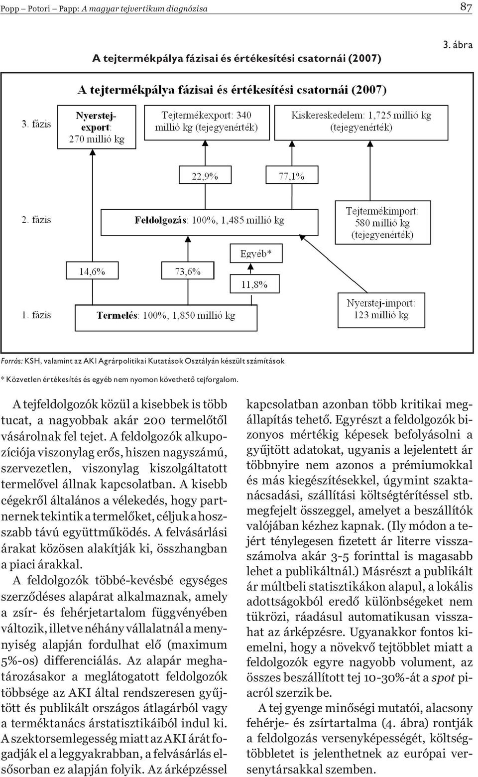 A tejfeldolgozók közül a kisebbek is több tucat, a nagyobbak akár 200 termel t l vásárolnak fel tejet.