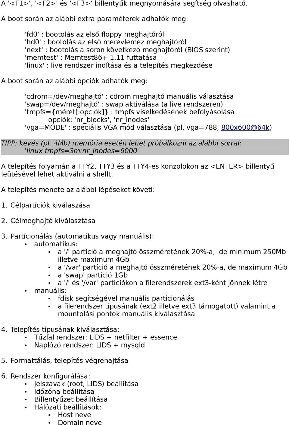 szerint) 'memtest' : Memtest86+ 1.