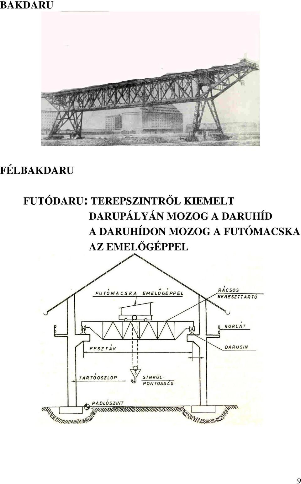 DARUPÁLYÁN MOZOG A DARUHÍD A