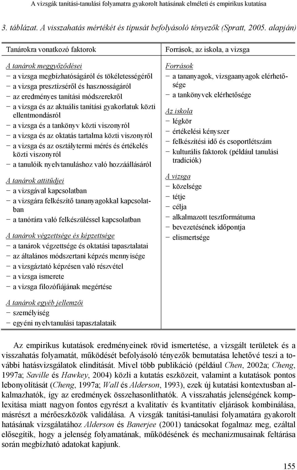 az aktuális tanítási gyakorlatuk közti ellentmondásról a vizsga és a tankönyv közti viszonyról a vizsga és az oktatás tartalma közti viszonyról a vizsga és az osztálytermi mérés és értékelés közti