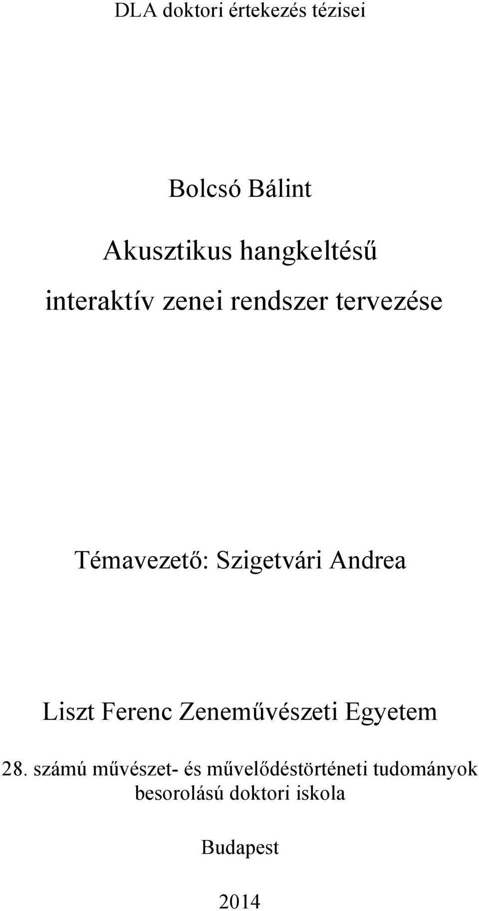 Szigetvári Andrea Liszt Ferenc Zeneművészeti Egyetem 28.