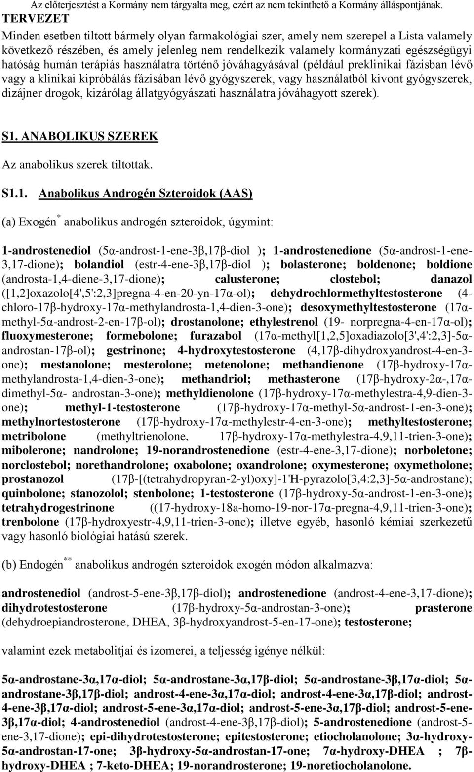 állatgyógyászati használatra jóváhagyott szerek). S1.