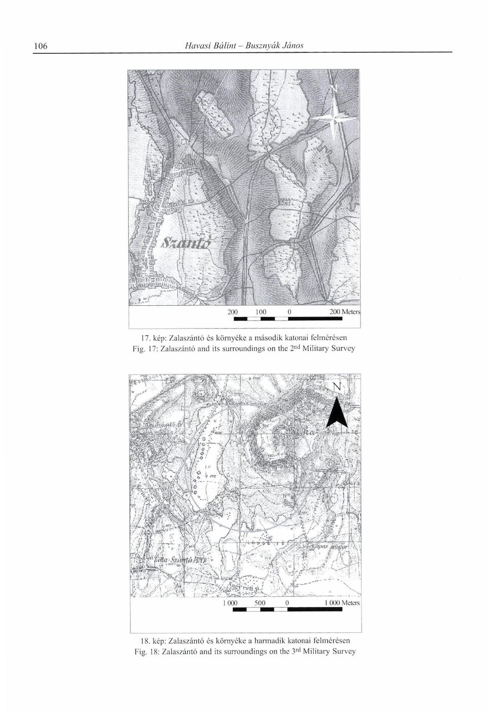 18. kép: Zalaszántó és környéke a harmadik katonai felmérésen Fig.