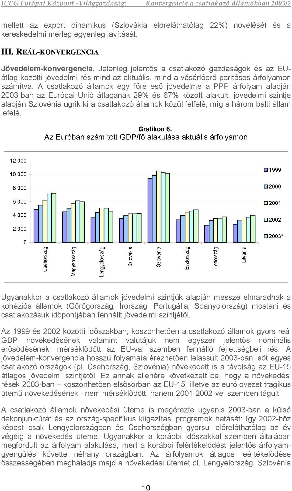 A csatlakozó államok egy főre eső jövedelme a PPP árfolyam alapján 23-ban az Európai Unió átlagának 29% és 67% között alakult: jövedelmi szintje alapján ugrik ki a csatlakozó államok közül felfelé,