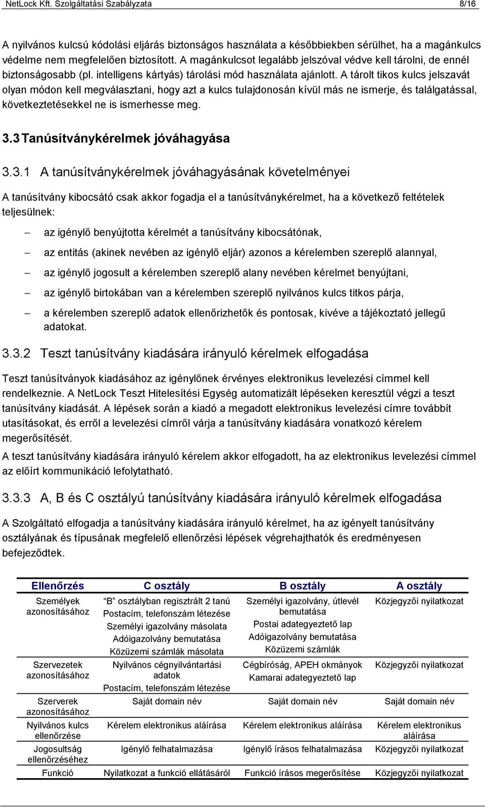 A tárolt tikos kulcs jelszavát olyan módon kell megválasztani, hogy azt a kulcs tulajdonosán kívül más ne ismerje, és találgatással, következtetésekkel ne is ismerhesse meg. 3.