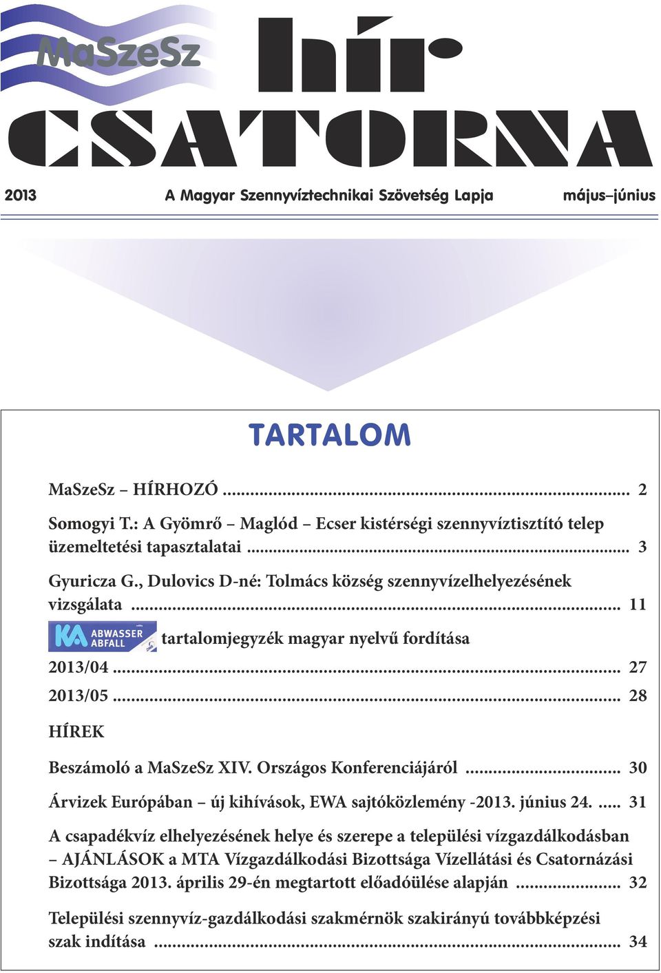 hír CSATORNA TARTALOM - PDF Ingyenes letöltés