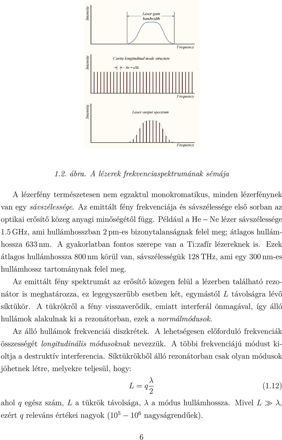 5 GHz, ami hullámhosszban 2 pm-es bizonytalanságnak felel meg; átlagos hullámhossza 633 nm. A gyakorlatban fontos szerepe van a Ti:zafír lézereknek is.