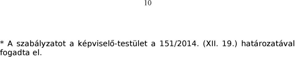 151/2014. (XII. 19.