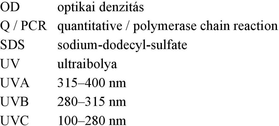 reaction SDS sodium-dodecyl-sulfate UV