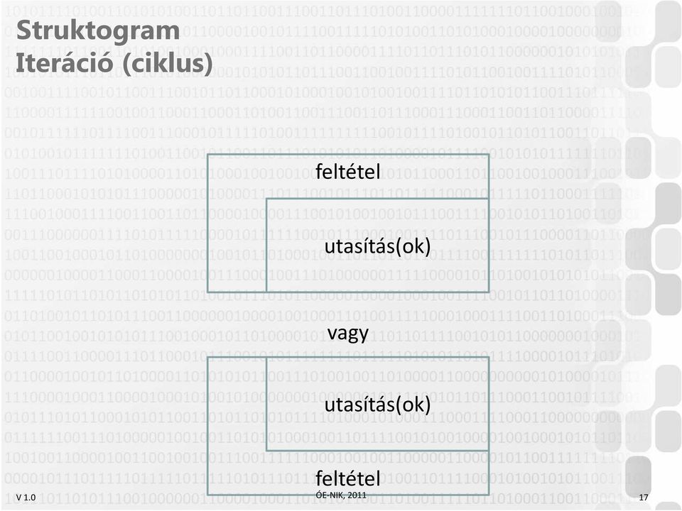 utasítás(ok) vagy