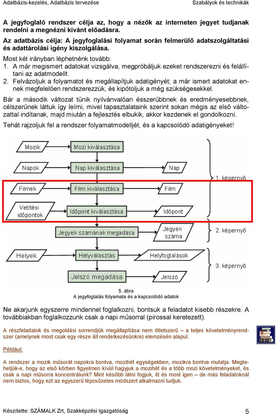 A már megismert adatokat vizsgálva, megpróbáljuk ezeket rendszerezni és felállítani az adatmodellt. 2.