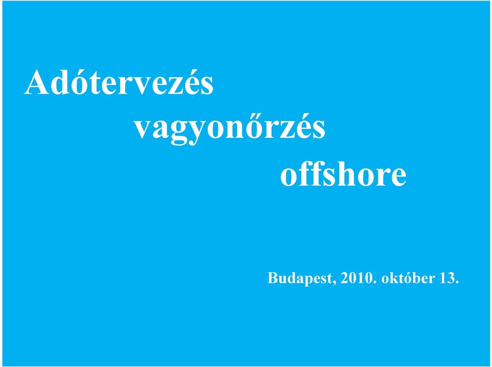 offshore