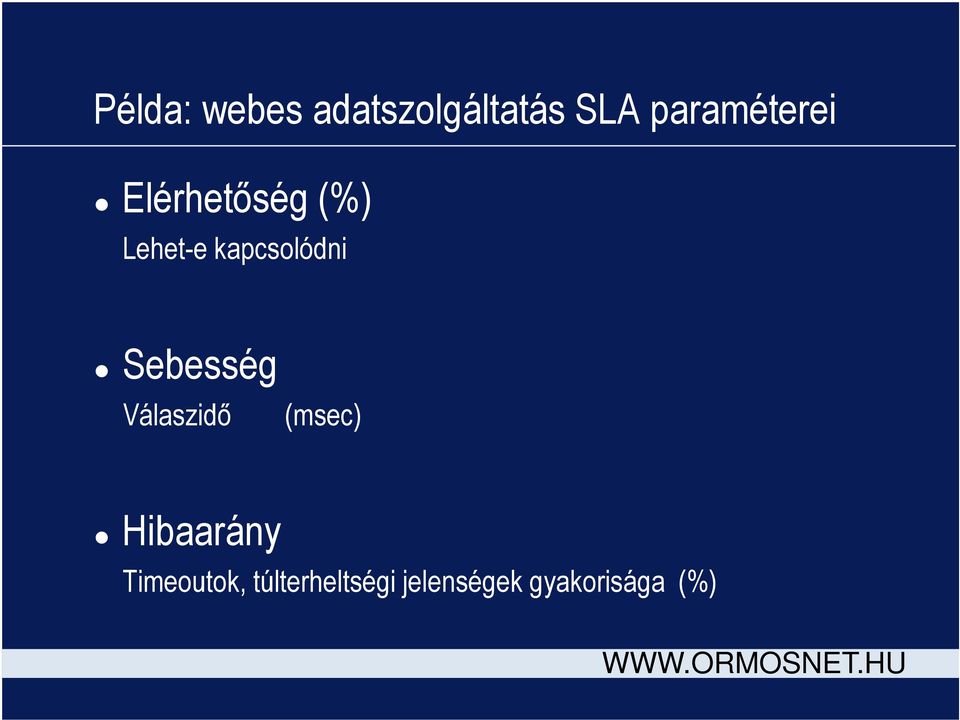 kapcsolódni Sebesség Válaszidő (msec)