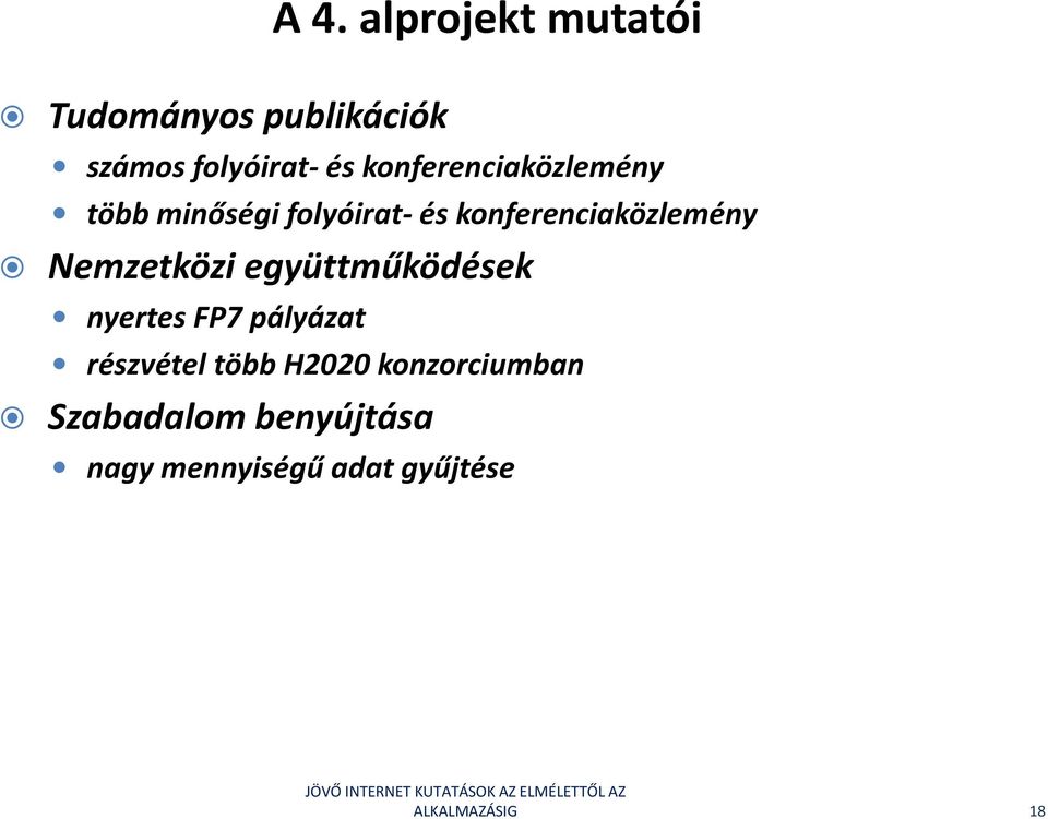 minőségi folyóirat és konferenciaközlemény Nemzetközi