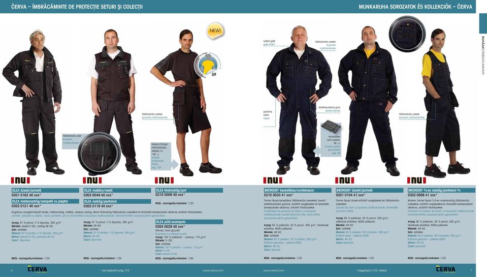 buzunare multifuncţionale többfunkciós zseb buzunare multifuncţionale PANDA STRONG PROFESSIONAL SANDAL S1, 128. o. sandale profesionale Panda, pag. 128 térdvédőket tartó zsebek, 95. o. buzunar pentru genunchiere pag.