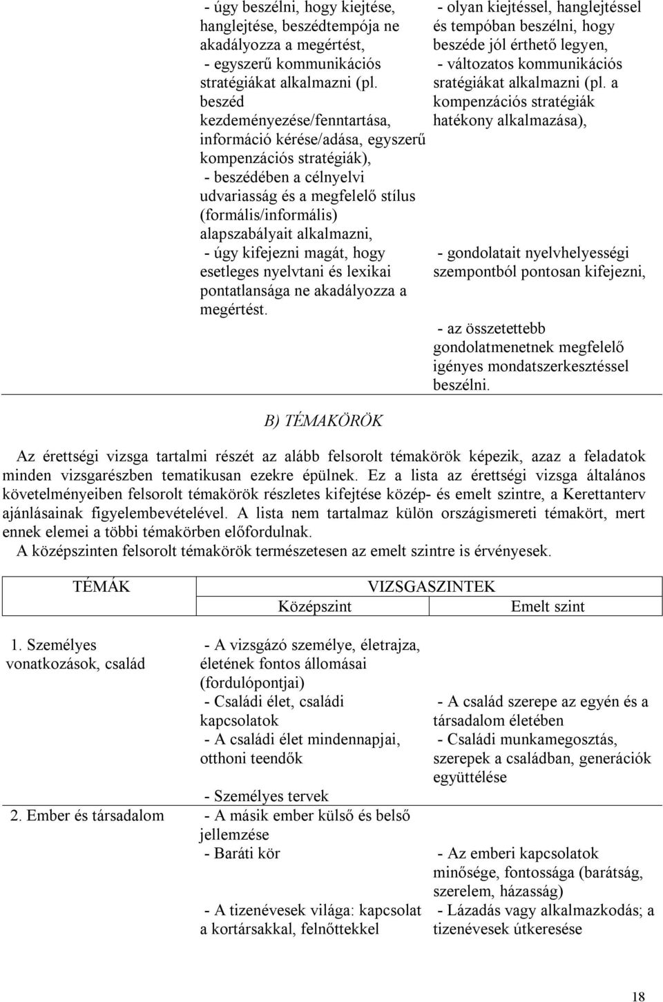 alkalmazni, - úgy kifejezni magát, hogy esetleges nyelvtani és lexikai pontatlansága ne akadályozza a megértést.