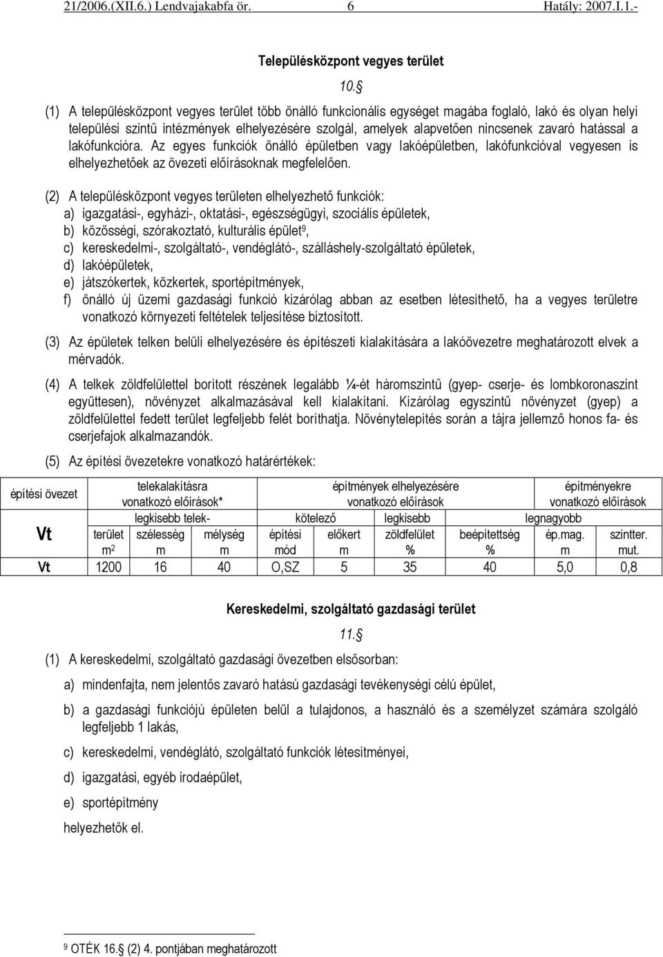 hatással a lakófunkcióra. Az egyes funkciók önálló épületben vagy lakóépületben, lakófunkcióval vegyesen is elhelyezhetıek az övezeti elıírásoknak megfelelıen.