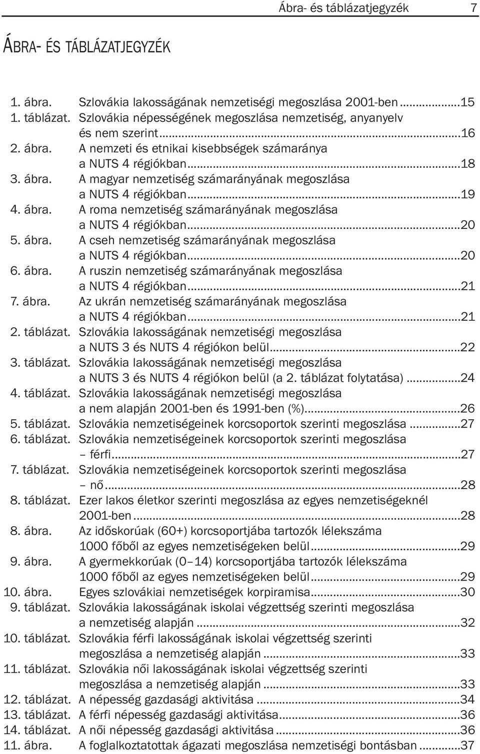 ..20 5. ábra. A cseh nemzetiség számarányának megoszlása a NUTS 4 régiókban...20 6. ábra. A ruszin nemzetiség számarányának megoszlása a NUTS 4 régiókban...21 7. ábra. Az ukrán nemzetiség számarányának megoszlása a NUTS 4 régiókban.