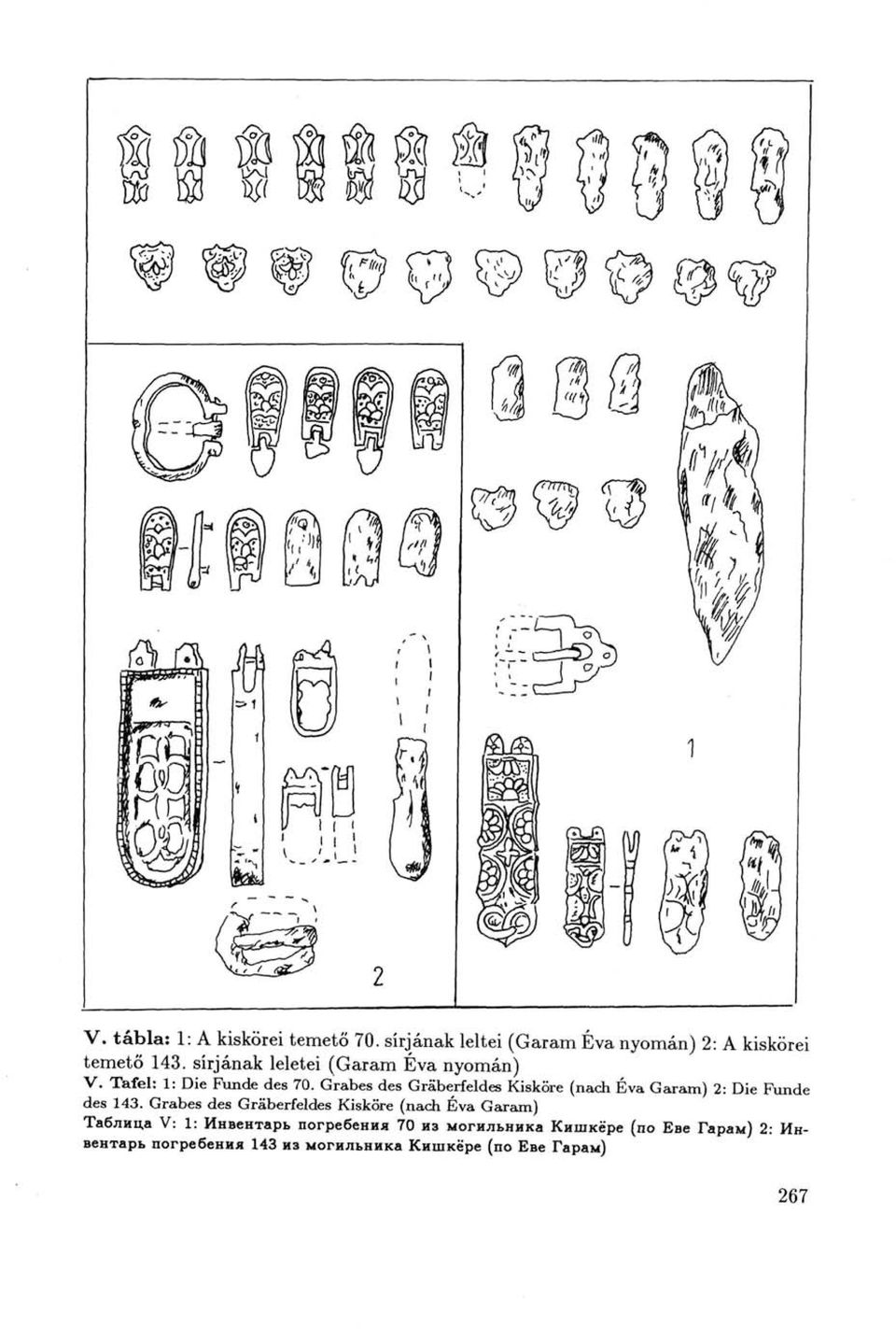 Grabes des Gräberfeldes Kisköre (nach Eva Garam) 2: Die Funde des 143.