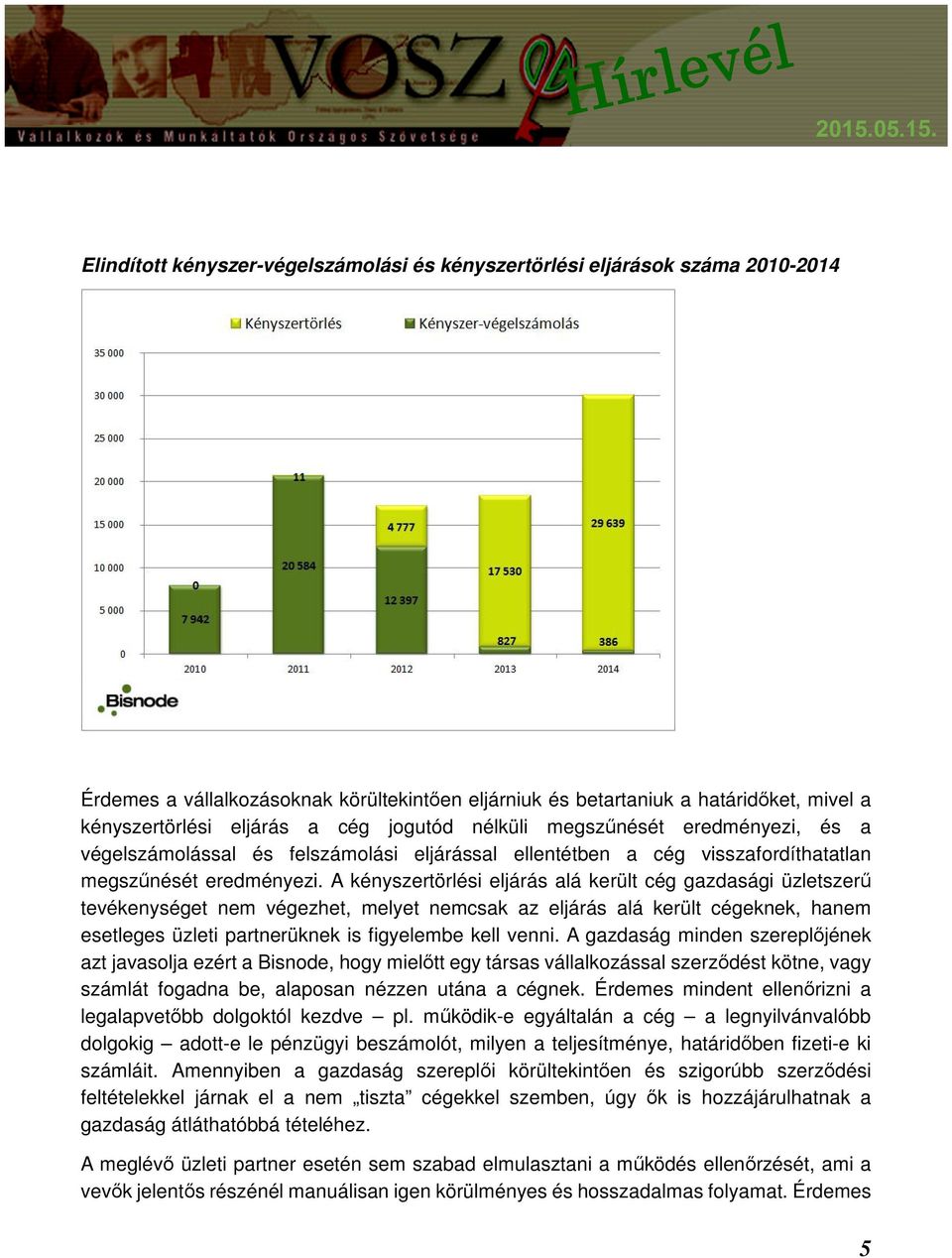 A kényszertörlési eljárás alá került cég gazdasági üzletszerű tevékenységet nem végezhet, melyet nemcsak az eljárás alá került cégeknek, hanem esetleges üzleti partnerüknek is figyelembe kell venni.