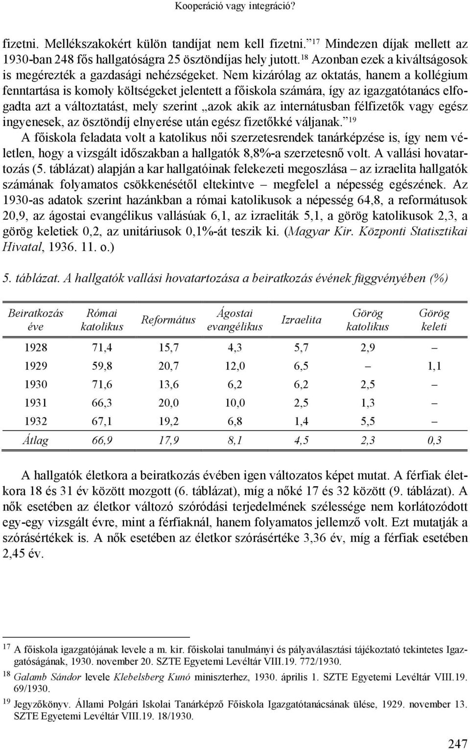 Nem kizárólag az oktatás, hanem a kollégium fenntartása is komoly költségeket jelentett a főiskola számára, így az igazgatótanács elfogadta azt a változtatást, mely szerint azok akik az internátusban
