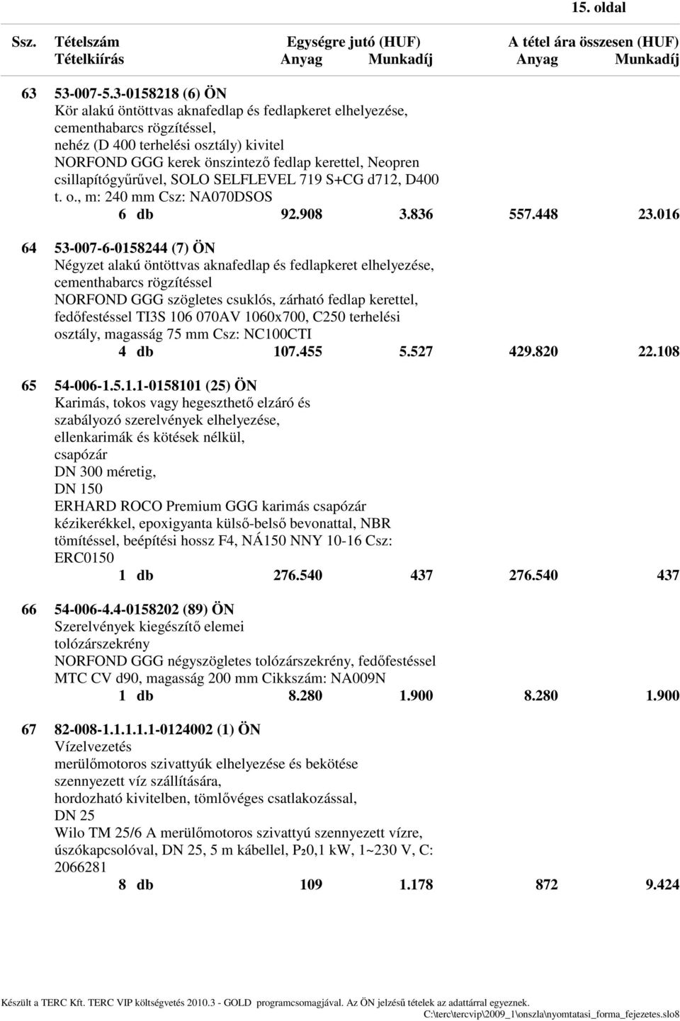 csillapítógyűrűvel, SOLO SELFLEVEL 719 S+CG d712, D400 t. o., m: 240 mm Csz: NA070DSOS 6 db 92.908 3.836 557.448 23.