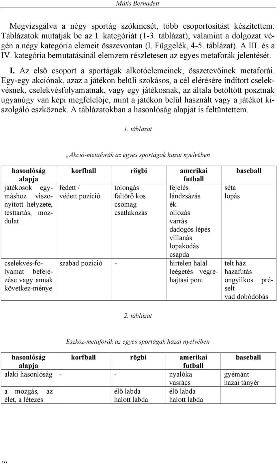Egy-egy akciónak, azaz a játékon belüli szokásos, a cél elérésére indított cselekvésnek, cselekvésfolyamatnak, vagy egy játékosnak, az általa betöltött posztnak ugyanúgy van képi megfelelője, mint a