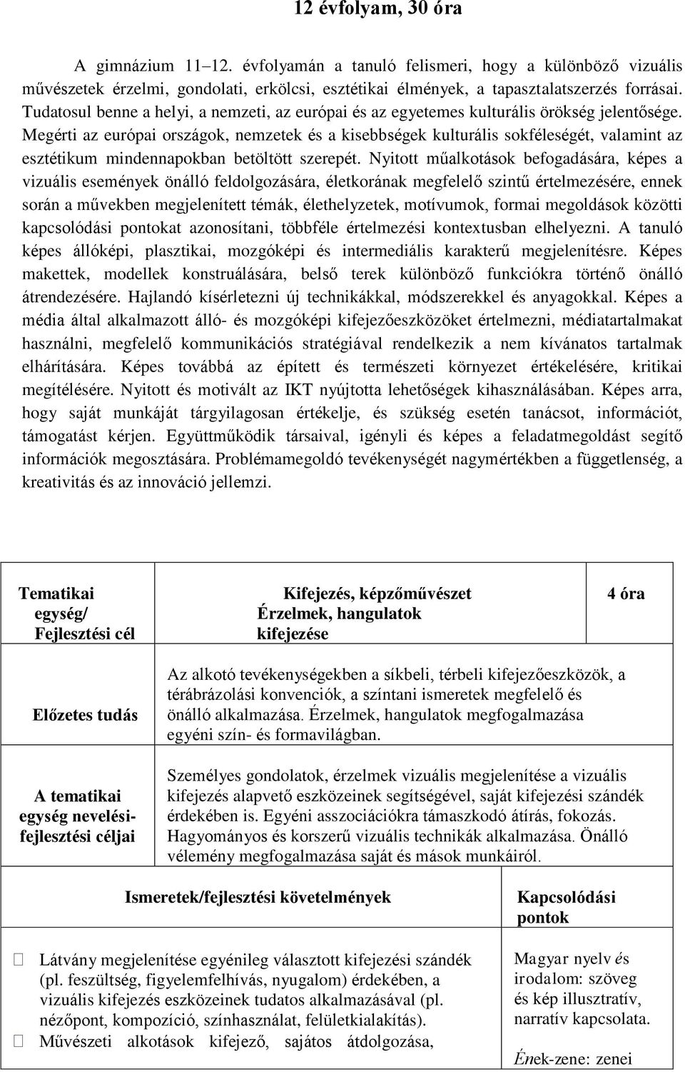 Megérti az európai országok, nemzetek és a kisebbségek kulturális sokféleségét, valamint az esztétikum mindennapokban betöltött szerepét.