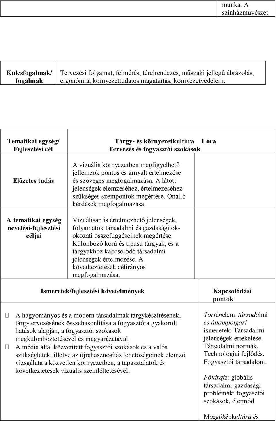 értelmezése és szöveges megfogalmazása. A látott jelenségek elemzéséhez, értelmezéséhez szükséges szem megértése. Önálló kérdések megfogalmazása.