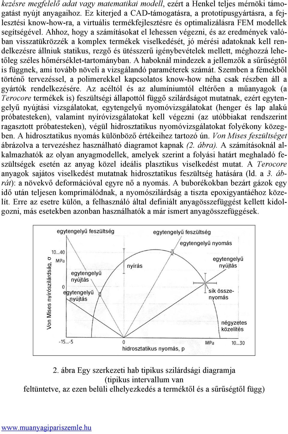 Ahhoz, hogy a számításokat el lehessen végezni, és az eredmények valóban visszatükrözzék a komplex termékek viselkedését, jó mérési adatoknak kell rendelkezésre állniuk statikus, rezgő és ütésszerű