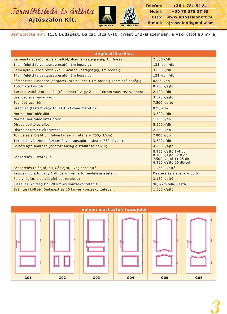 Prémium beltéri ajtók - PDF Ingyenes letöltés