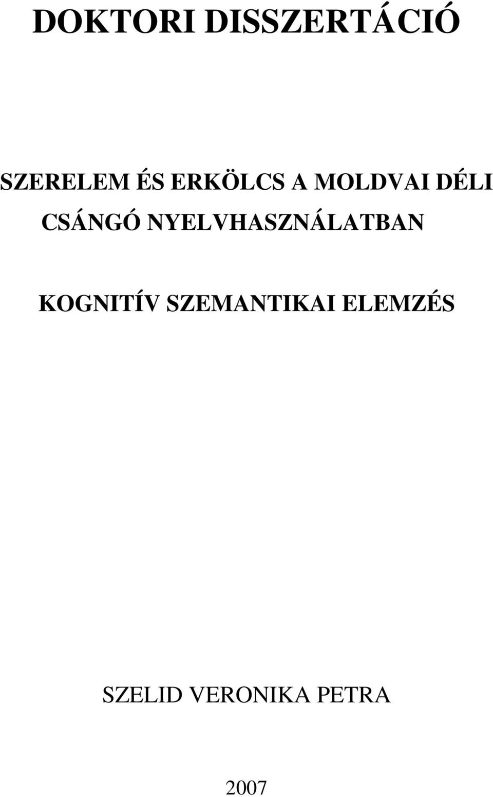 NYELVHASZNÁLATBAN KOGNITÍV