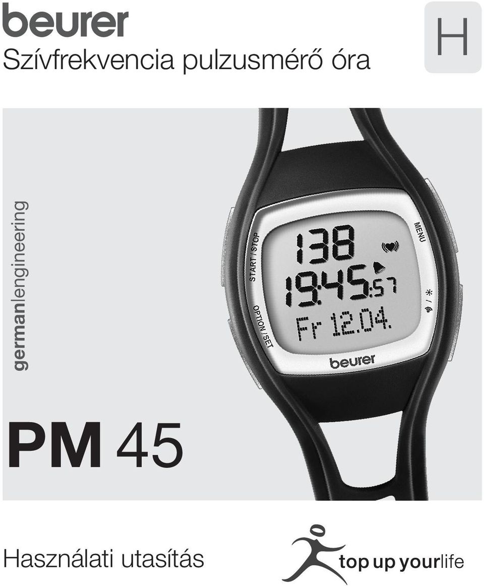 Szívfrekvencia pulzusmérő óra. german engineering PM 45. Használati  utasítás - PDF Ingyenes letöltés