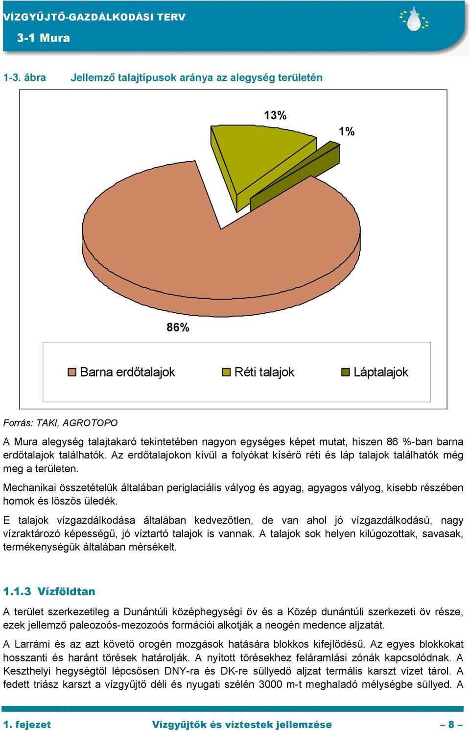 Mechanikai összetételük általában periglaciális vályog és agyag, agyagos vályog, kisebb részében homok és löszös üledék.