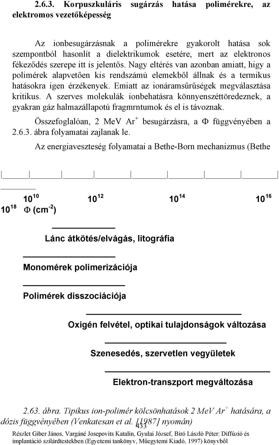fékeződés szerepe itt is jelentős. Nagy eltérés van azonban amiatt, higy a polimérek alapvetően kis rendszámú elemekből állnak és a termikus hatásokra igen érzékenyek.