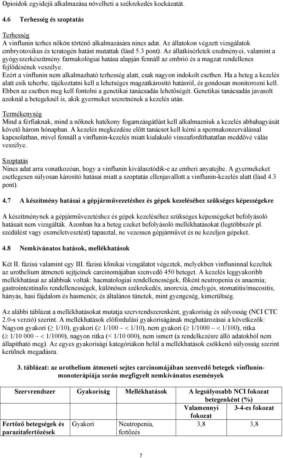 Az állatkísérletek eredményei, valamint a gyógyszerkészítmény farmakológiai hatása alapján fennáll az embrió és a magzat rendellenes fejlődésének veszélye.