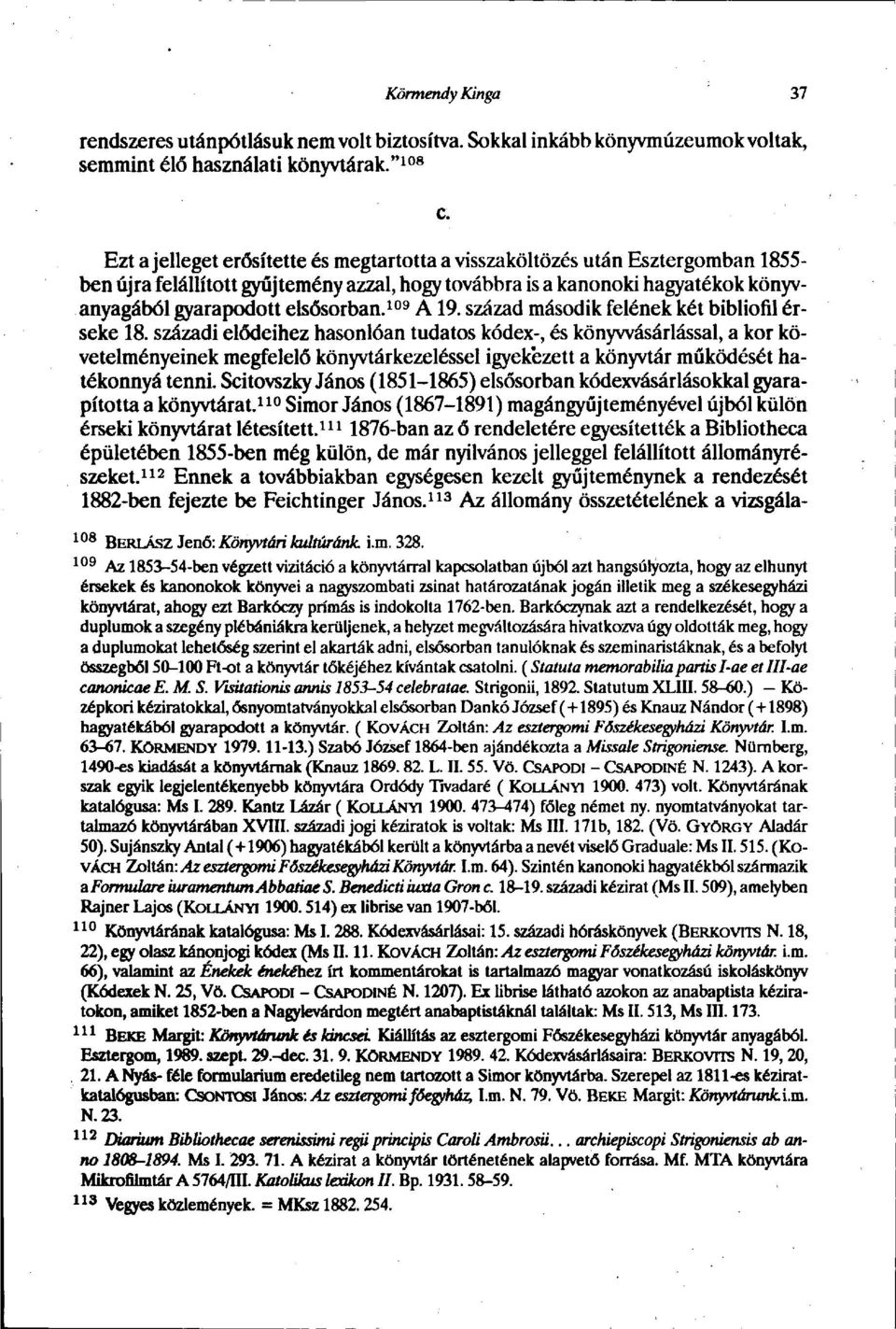 109 A19. század második felének két bibliofil érseke 18.