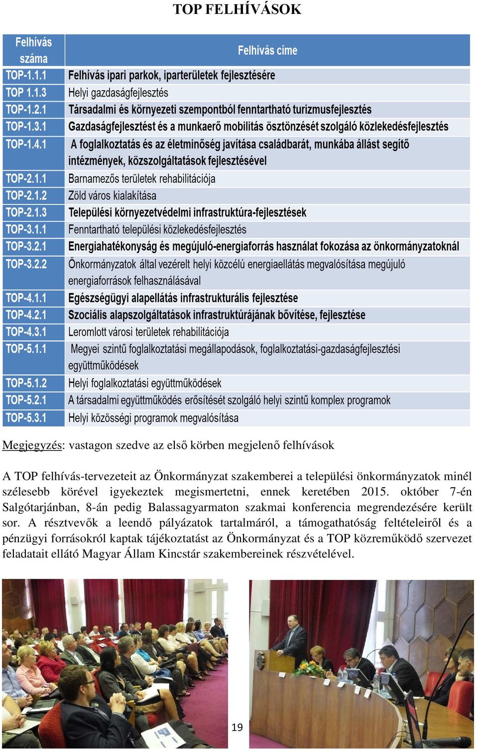 október 7-én Salgótarjánban, 8-án pedig Balassagyarmaton szakmai konferencia megrendezésére került sor.