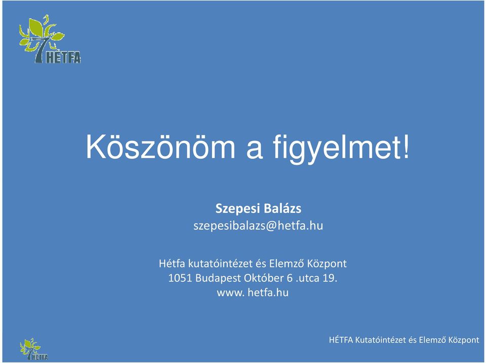 hu Hétfa kutatóintézet és Elemző