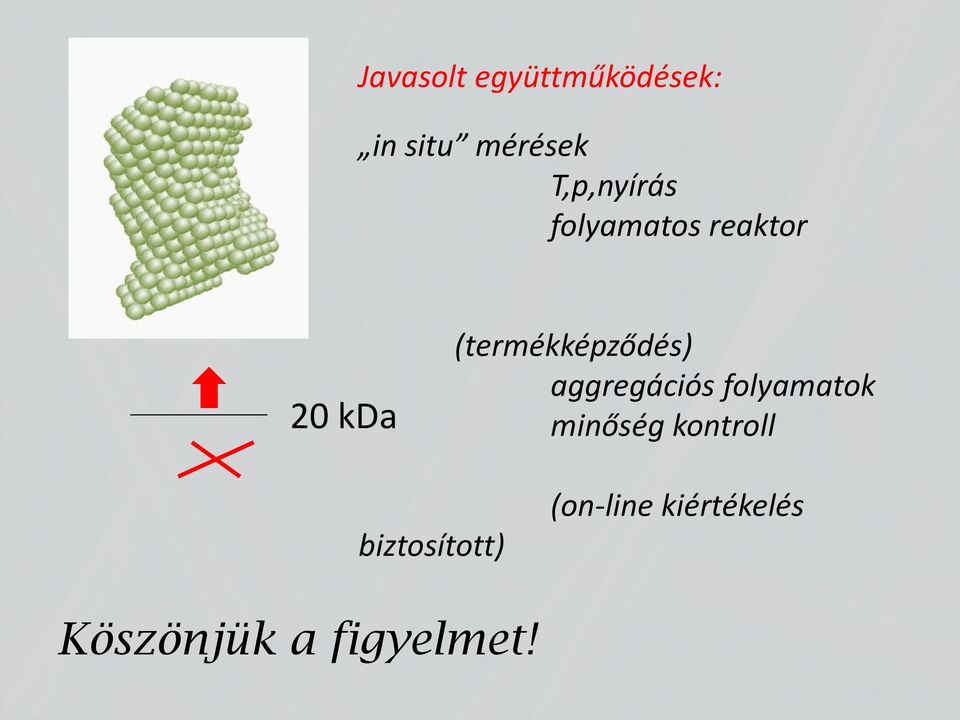 (termékképződés) aggregációs folyamatok minőség