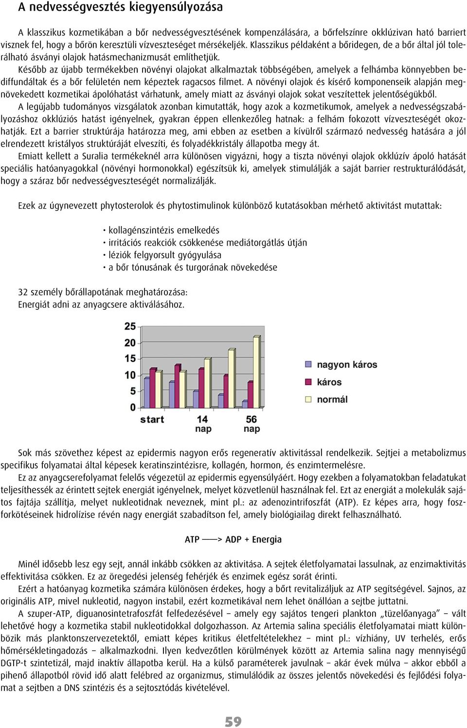 Késôbb az újabb termékekben növényi olajokat alkalmaztak többségében, amelyek a felhámba könnyebben bediffundáltak és a bôr felületén nem képeztek ragacsos filmet.