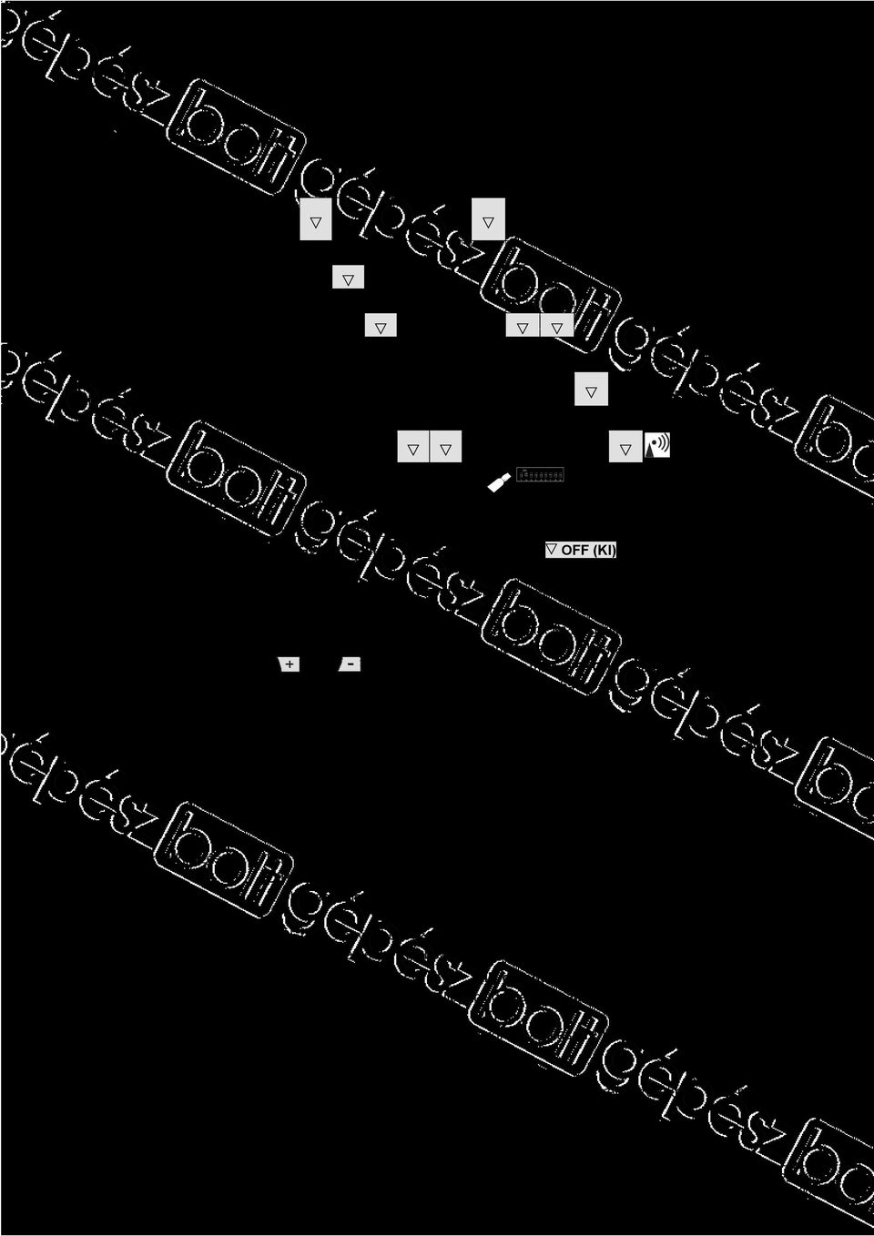 optimalizál: Off(KI) E PID öntanuló üzemmód PID 6 D PID12 2-pont (Hűtési mód) (Fűtési mód) Quartz Rádióóra G H J 1 2 3 4 5 6 7 8 9 DIP kapcsoló reset Egy vagy több DIP kapcsoló beállításának a