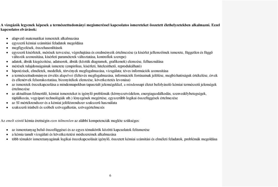 végrehajtása és eredményeik értelmezése (a kísérlet jellemzőinek ismerete, független és függő változók azonosítása, kísérleti paraméterek változtatása, kontrollok szerepe) adatok, ábrák kiegészítése,