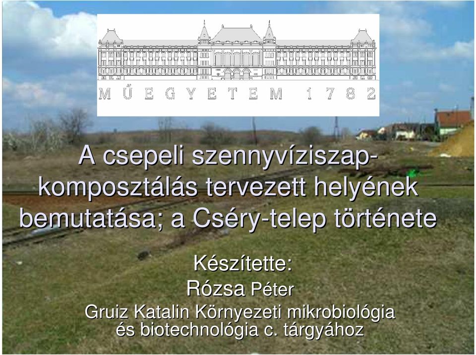 története Készítette: Rózsa Péter Gruiz Katalin